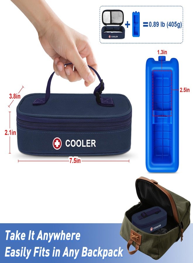 ICIMBI Insulin Vial Cooler Travel Case TSA Approved Medicine Cooler for Travel Diabetic Travel Case with Reusable Cooler Ice Brick, Long-Lasting Cooling for Vials and Pens - Image 4