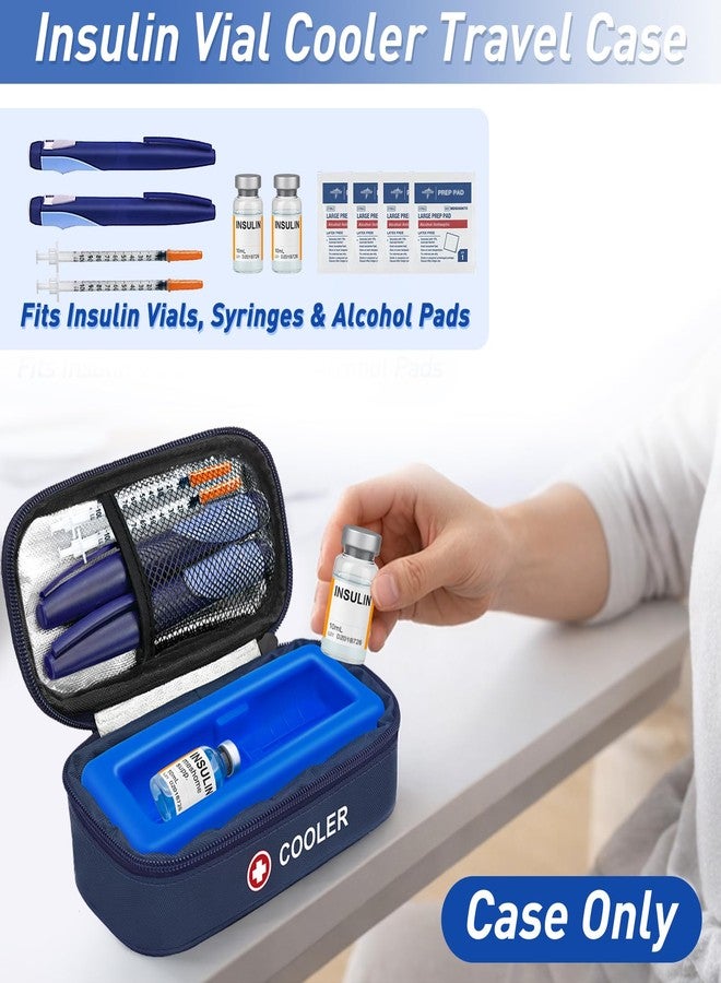 ICIMBI Insulin Vial Cooler Travel Case TSA Approved Medicine Cooler for Travel Diabetic Travel Case with Reusable Cooler Ice Brick, Long-Lasting Cooling for Vials and Pens - Image 2