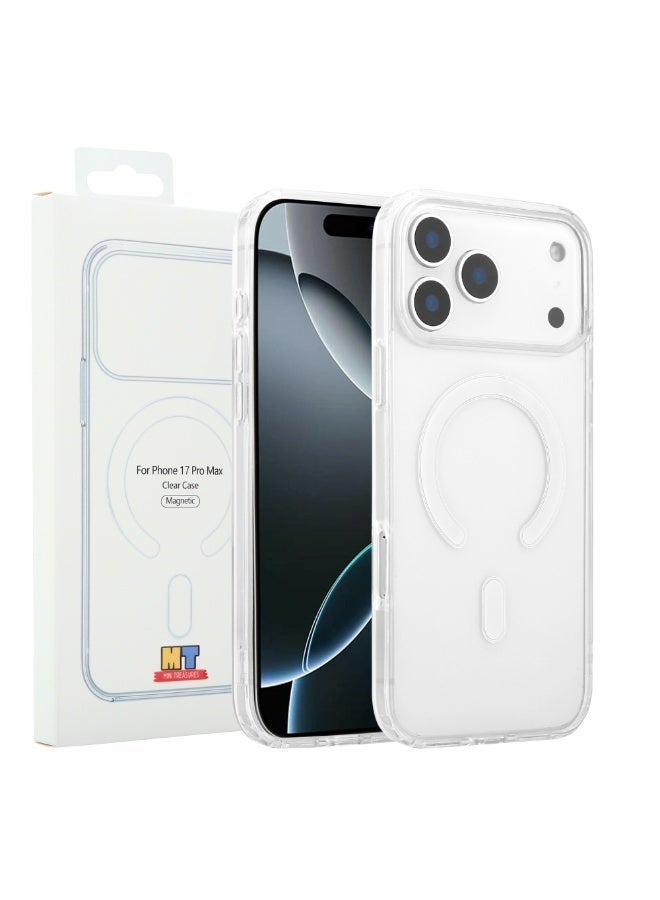 Mini Treasures Magnetic Case for iPhone 17 Pro Max 6.9-Inch Compatible with MagSafe, Shockproof Phone Bumper Cover, Anti-Scratch Clear Back (Clear) - Image 2