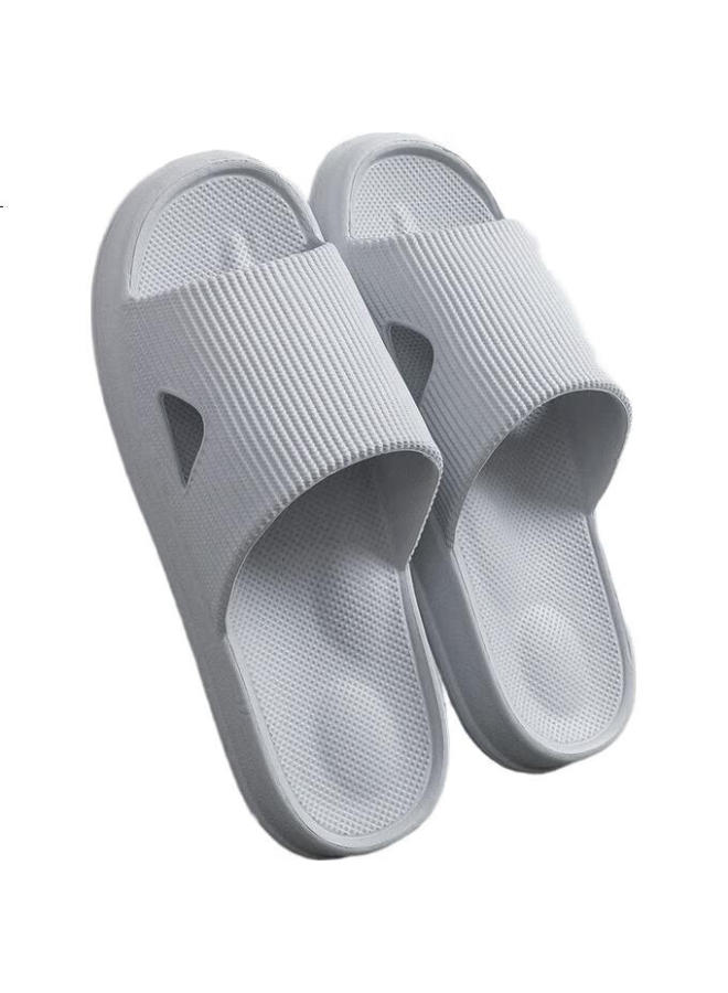 Xggc Massage Slippers For Men, Summer Couples Indoor Home Bathroom Shower Non-Slip Sandals For Women, Gray, Size 40-41 - Image 1