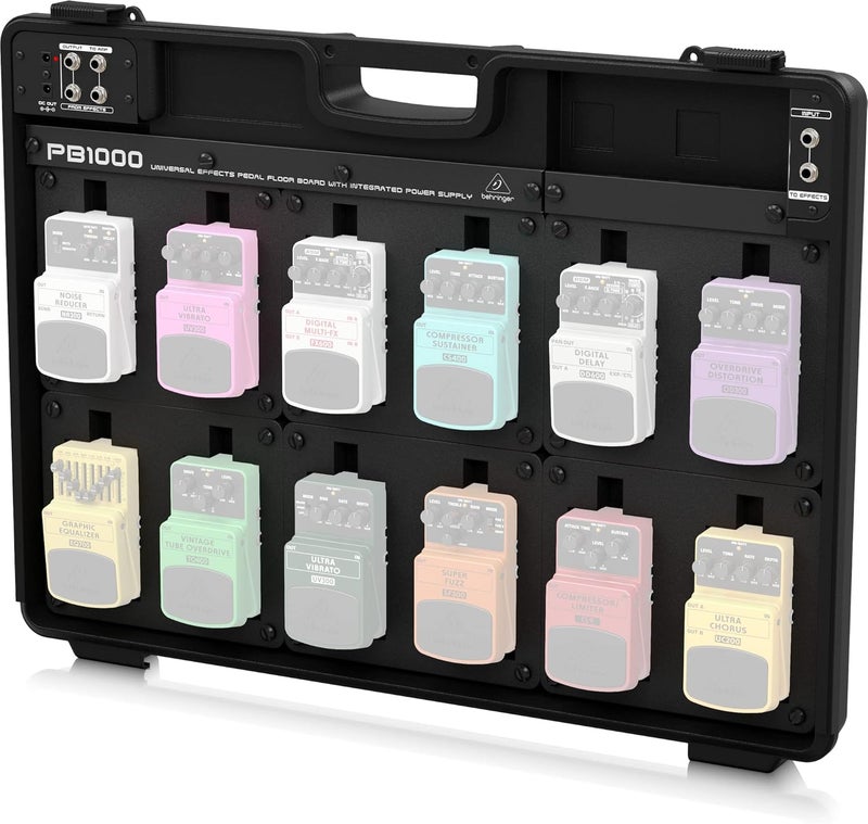 Behringer Pb1000 Universal Effects Pedal Floor Board With Integrated Power Supply - Image 4
