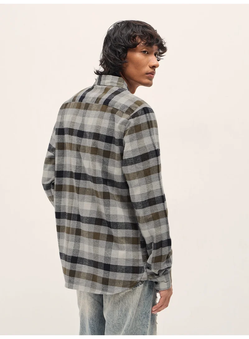 THE BEAR HOUSE  Men’s Long Sleeve Shirt – Classic, Comfortable and Stylish Essential for Work, Travel or Casual Outings for Men | Best Price UAE