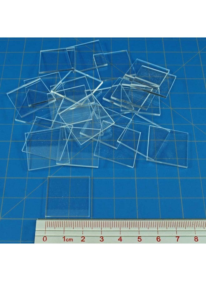 LITKO 1.5mm Clear Miniature Bases, Square 25mm (25) - Image 2