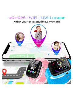 FARROBIZZ PACK 2 Smart Watch for Kids, 4G Kids Phone Smartwatch with GPS Tracker, WiFi SMS, Call, Voice Video Chat, Bluetooth, Audio Recording, Alarm, Pedometer, Wrist Watch for 4-16 Boys Girls Birthday Gifts  - Image 4