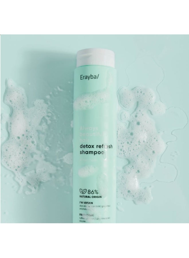 Erayba Detox Refresh Shampoo All Hair Types  Free From Sulfate Paraben Salt  250 ml - Image 4