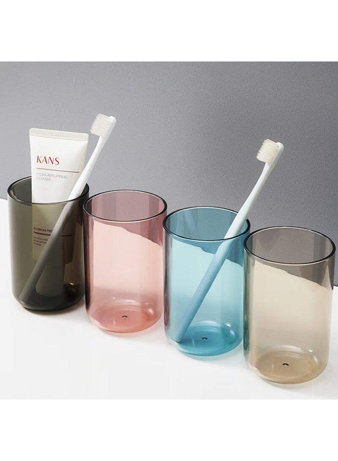 Jajalin Simple Mouthwash Cup, Thickened Toothbrush Cup, Couple's Toothbrush Cup, Plastic Cup, Household Washing Cup, Blue, Single Piece - Image 4
