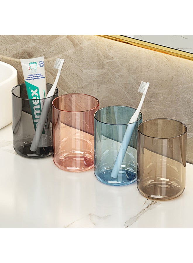 Jajalin Simple Mouthwash Cup, Thickened Toothbrush Cup, Couple's Toothbrush Cup, Plastic Cup, Household Washing Cup, Blue, Single Piece - Image 2