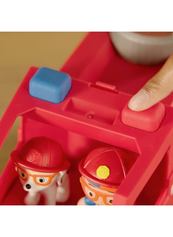 Blippi Blippi Fire Truck - Fun Vehicles with Freewheeling Features Including 3 Firefighter and Fire Dog, Sounds and Phrases - Educational Vehicles for Toddlers and Young Kids - Image 3