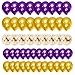 CEUQIESO Purple Gold Balloons Arch Garland Kit 122PCS Pearl Purple Gold Balloons Confetti Balloons for Women Birthday Wedding Anniversary Graudation Retirement Party Decorations - Image 2