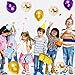 CEUQIESO Purple Gold Balloons Arch Garland Kit 122PCS Pearl Purple Gold Balloons Confetti Balloons for Women Birthday Wedding Anniversary Graudation Retirement Party Decorations - Image 4