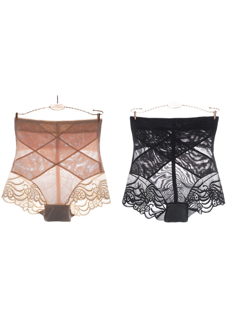KUYING High Waisted Anti Glare Postpartum Waist Cinching And Hip Lifting Safety Pants For Body Shaping Set Of 2 - Image 1