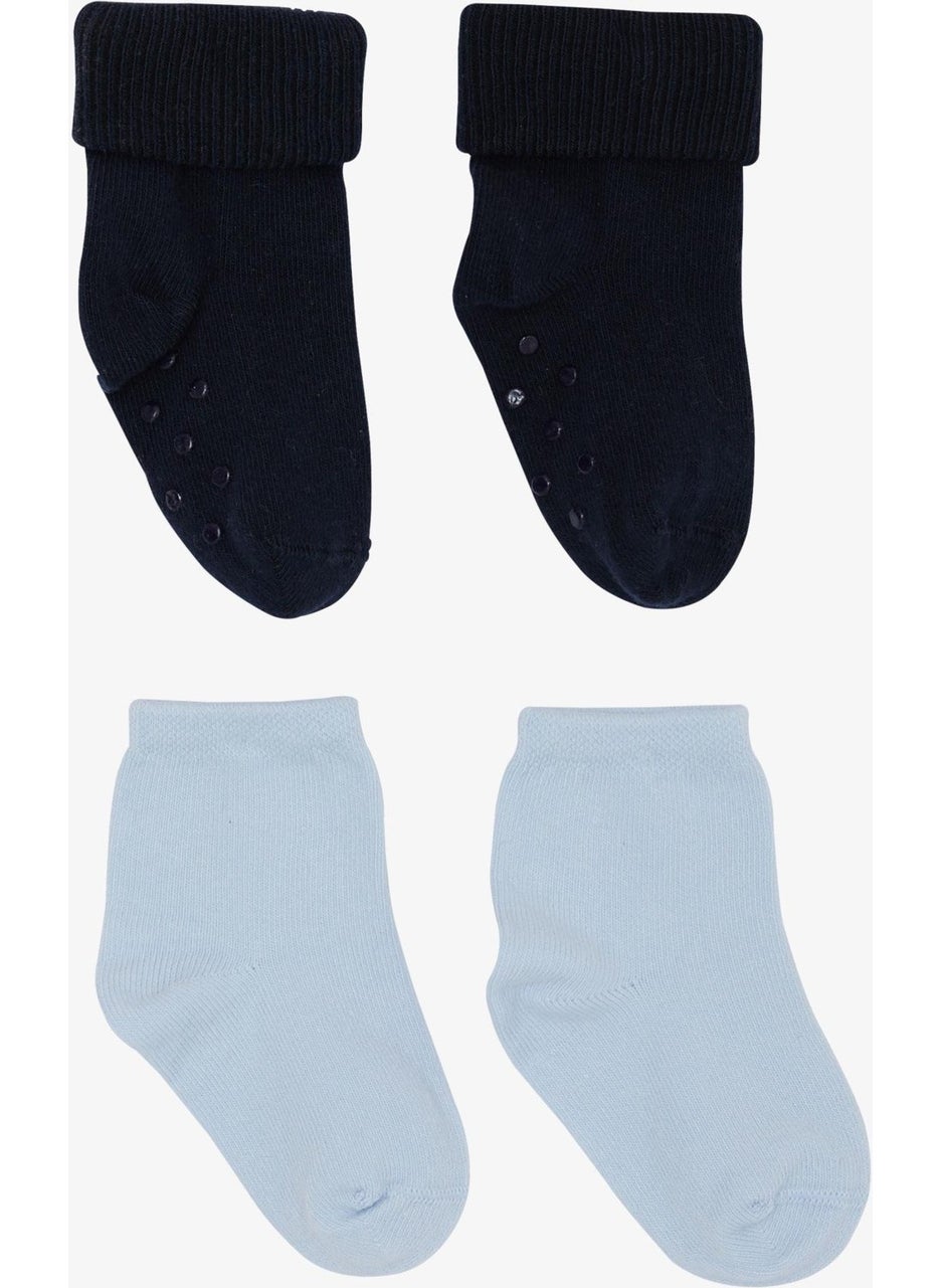 Katamino - Baby Boy Socks 2 Piece Abs Li Basic 0-24 Months, Mixed Color - Image 1