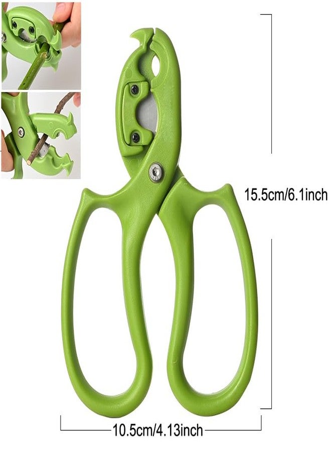 TorSor Garden Flower Scissors Safety Garden Clipper Flowers Pruning Shears with Rose Thorn Stripper Tool Thorn Remover Flower Stem Cutter Shears Flower Clippers for Rose Stem Fresh Flowers Stems - Image 2