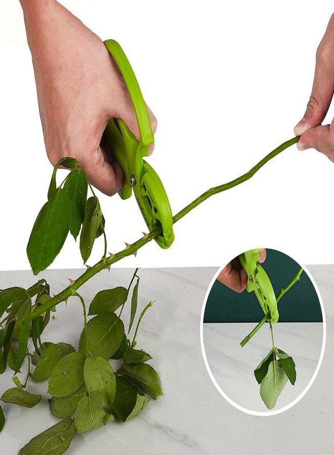 TorSor Garden Flower Scissors Safety Garden Clipper Flowers Pruning Shears with Rose Thorn Stripper Tool Thorn Remover Flower Stem Cutter Shears Flower Clippers for Rose Stem Fresh Flowers Stems - Image 3