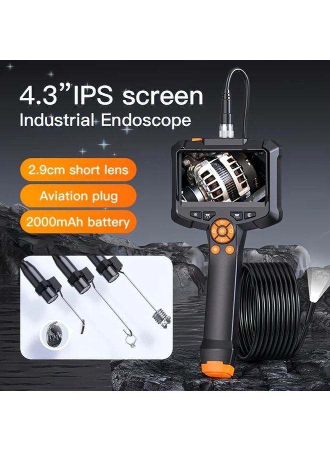 Industrial Endoscope 8mm Single Lens 39 37 Inch HD Video Recording USB Rechargeable IP67 Waterproof - Image 1