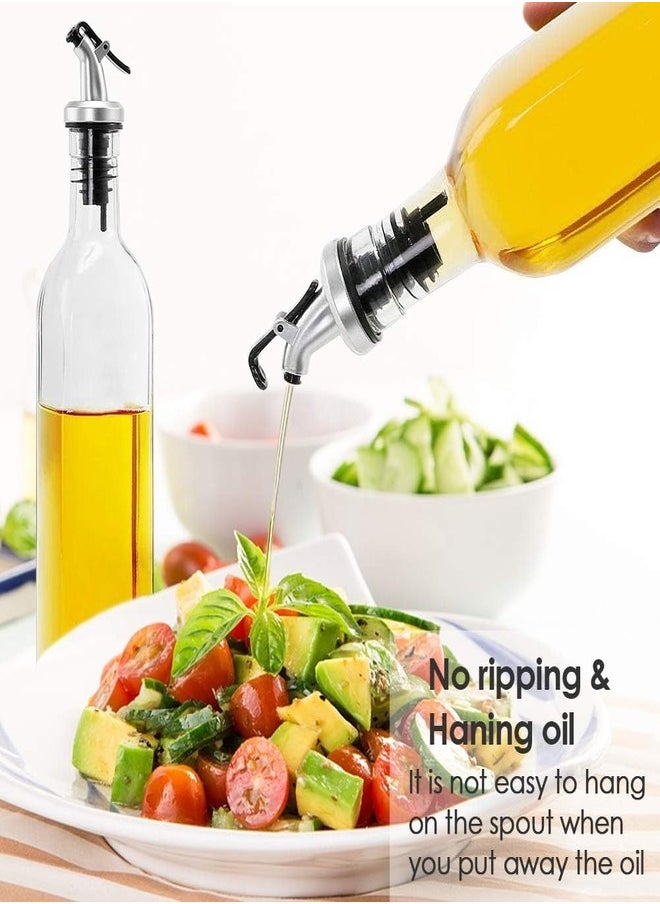 ZEESQUARE - Oil Dispenser Bottle Set Glass Oil Bottle Vinegar Dispenser 2 Pcs Spray Dispenser 500 ml - Image 1