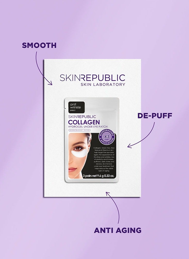 سكين ريبابلك لاصقات الكولاجين هيدروجيل تحت العين (30 زوجًا) - قناع للعين بالشاي الأخضر والصبار، يقلل التجاعيد والانتفاخات والهالات السوداء، يرطب البشرة ويصلحها ويحميها من الجذور الحرة. - Image 4