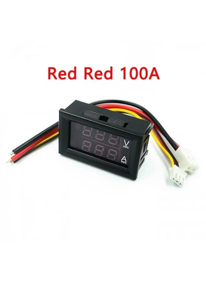 DC 0-100V 10A 100A LED Digital Voltmeter Ammeter Dual Display Voltage Detector Current Meter DSN-VC288 Module  - Image 2
