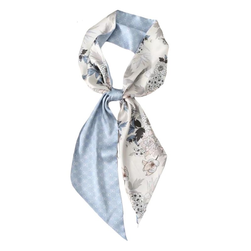 FONYVE Silk Head Scarf for Hair Fashion Headwrap for Women Lightweight Neck Tie - Image 1