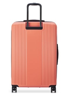 DELSEY Paris Ophelie 82cm Hardcase 4 Double Wheel Expandable Check-In Luggage Trolley Coral Pink - 00389383119ME  - Image 4