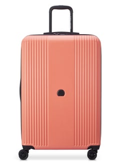 DELSEY Paris Ophelie 82cm Hardcase 4 Double Wheel Expandable Check-In Luggage Trolley Coral Pink - 00389383119ME  - Image 1