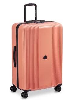 DELSEY Paris Ophelie 82cm Hardcase 4 Double Wheel Expandable Check-In Luggage Trolley Coral Pink - 00389383119ME  - Image 2
