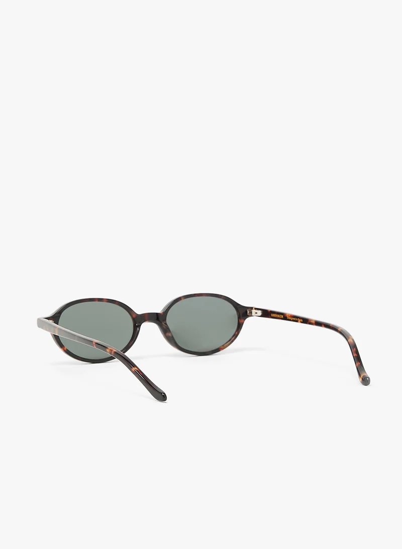KAREN WAZEN Noor Oval Sunglasses