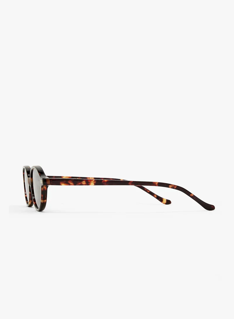 KAREN WAZEN Noor Oval Sunglasses