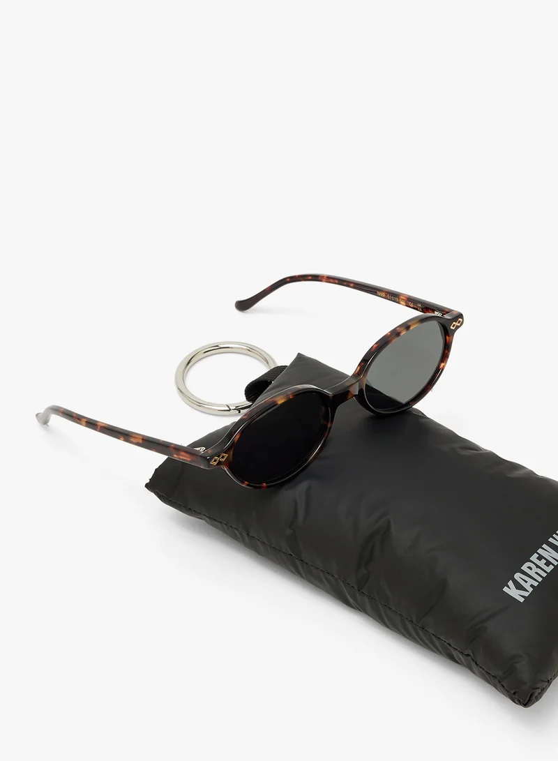 KAREN WAZEN Noor Oval Sunglasses