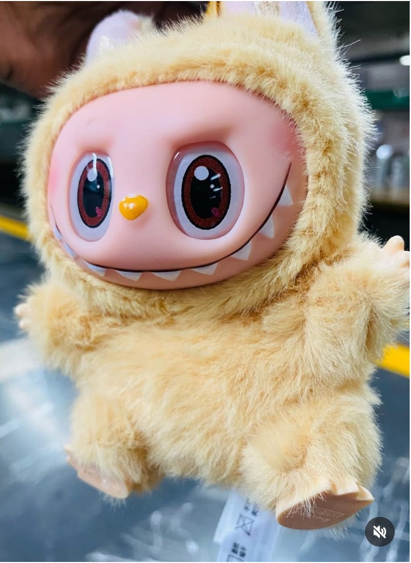 LABUBU - Labubu Plush Toy，Labubu Second-Generation Sit-Down Party Series, Cute Keyring, 13cm (Not Original) - Image 1