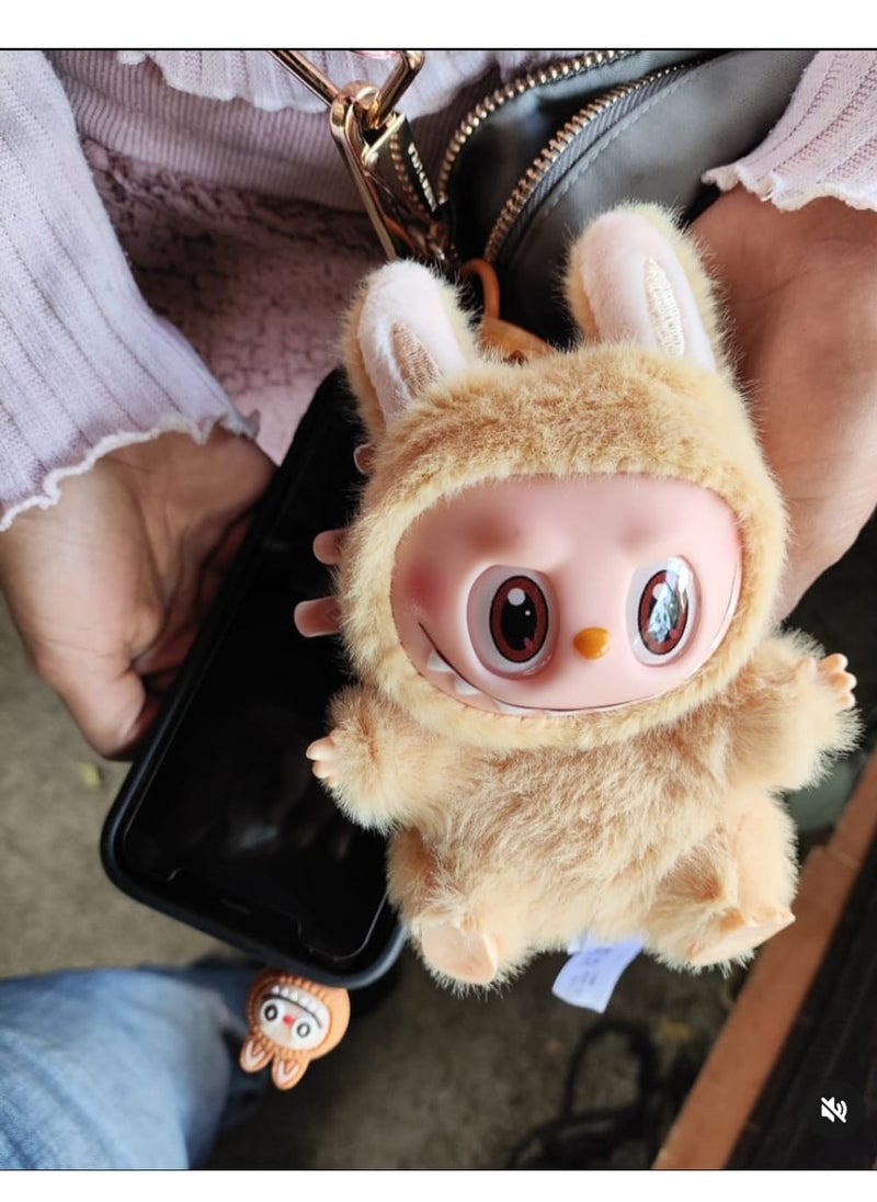 LABUBU - Labubu Plush Toy，Labubu Second-Generation Sit-Down Party Series, Cute Keyring, 13cm (Not Original) - Image 1