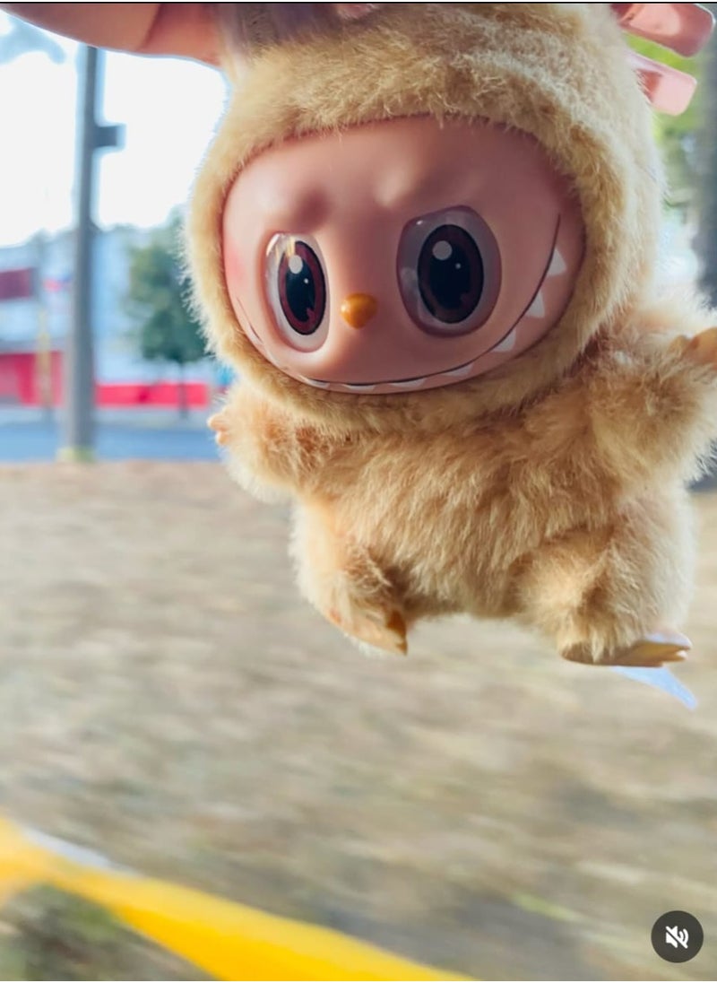 LABUBU - Labubu Plush Toy，Labubu Second-Generation Sit-Down Party Series, Cute Keyring, 13cm (Not Original) - Image 1