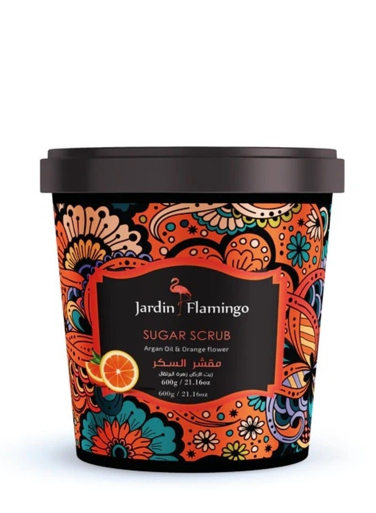 Jardin Flamingo Argan Oil and Orange Flower Sugar Scrub 600g  - Image 1