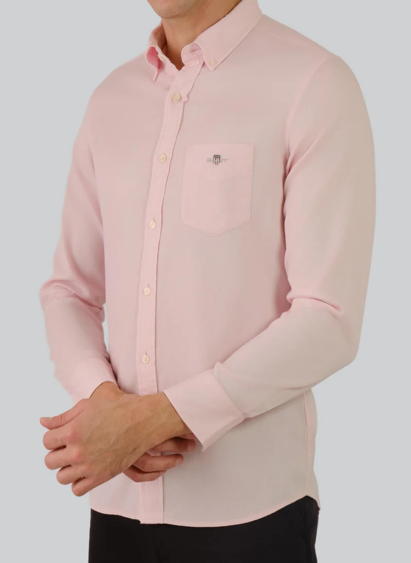 غانت Af Honeycomb Texture Shirt