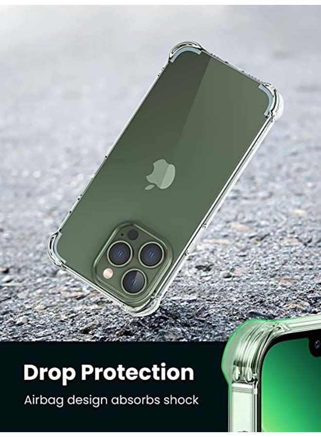 جراب شفاف متوافق مع iPhone 13 Pro Max غطاء شفاف من مادة TPU واقي من 4 زوايا ومضاد للصدمات ومقاوم للخدش ومقاوم للسقوط نحيف رفيع حتى 6.7 بوصة - Image 2