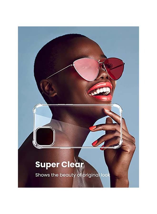 جراب شفاف متوافق مع iPhone 13 Pro Max غطاء شفاف من مادة TPU واقي من 4 زوايا ومضاد للصدمات ومقاوم للخدش ومقاوم للسقوط نحيف رفيع حتى 6.7 بوصة - Image 4