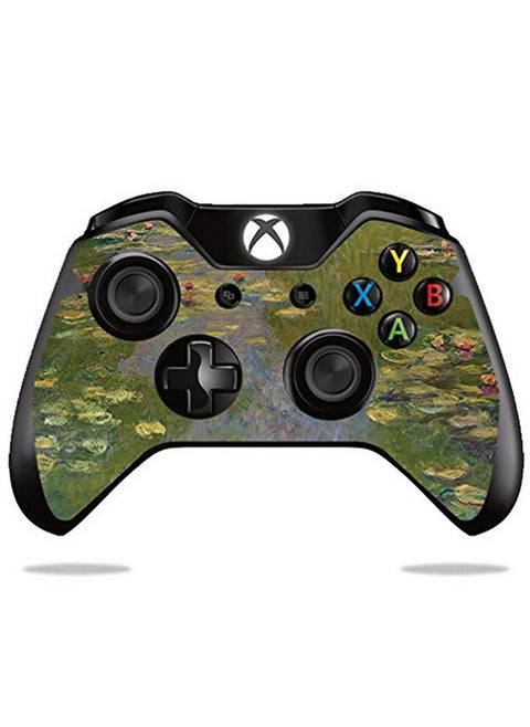 Mightyskins Skin Compatible With Microsoft Xbox One Or One S Controller Water Lilies | Protective, Durable, And Unique Vinyl Wrap Cover | Easy To Apply, Remove, And Change Styles | Made In The Usa