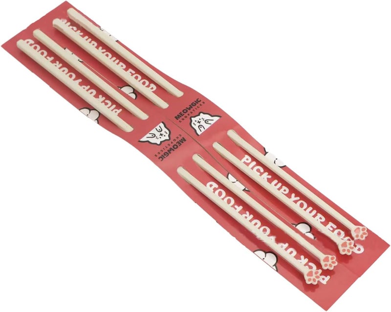 Ceramic Cats Paws Chopsticks For Baby And Kids Beginner Training Helper For Fun And Easy Dining Kitchen Tool Safe - Image 1