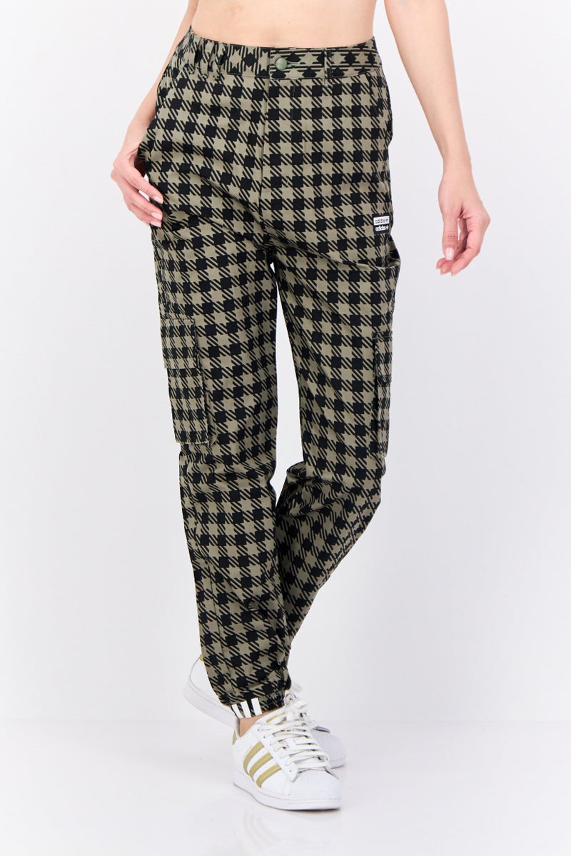 adidas Originals Women Regular Fit Outdoor Cargo Jogger Pants, Green - Image 1