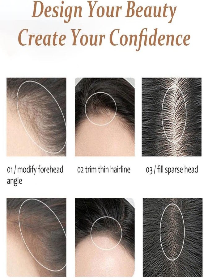 VBA Hair Filler Root Touch Up Powder for Thinning Hair, Hair Powder Eyebrow Powder for Men/Women Hair, Root Cover Up Stick (BROWN) - Image 3
