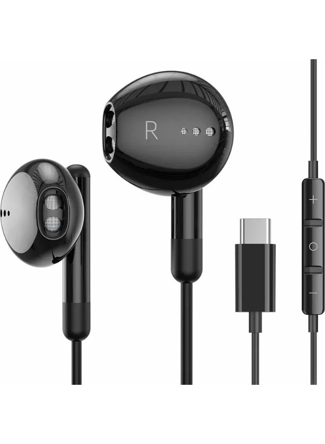 SIA SI-120B In-Ear HD Stereo Headphones Type-C  - Black