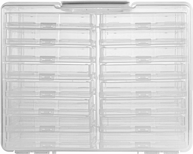 Clear Photo Storage Box and Craft Keeper with handle,16 Inner 4 * 6inch Photo Cases Perfect for Storing Birthday Cards,Photos,Pictures - Image 4
