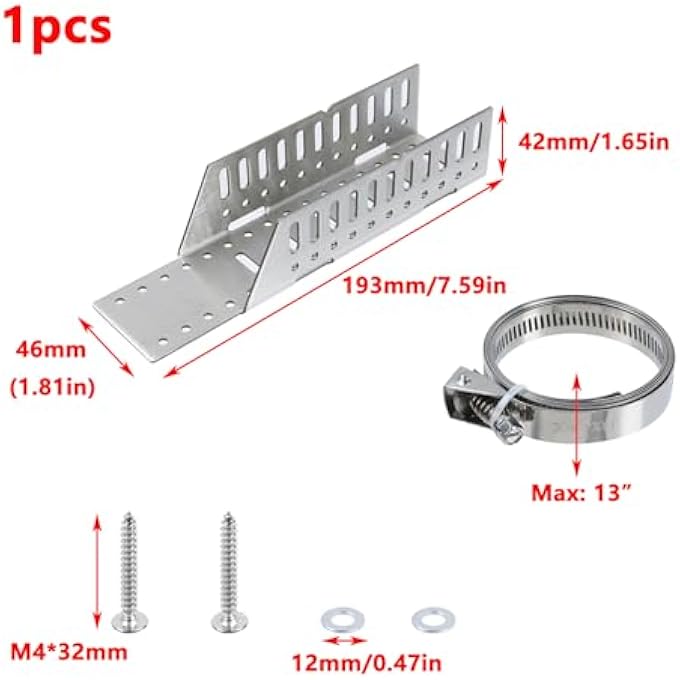 EXPANSION TANK MOUNTING BRACKET FOR HOT WATER HEATER,EXPANSION TANK BRACKETS WITH 2 HOT WATER HEATER SUPPORT STRAP1SET - Image 2