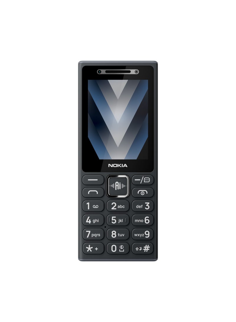 نوكيا 200 ثنائي الشريحة، أسود، 64 ميجابايت من ذاكرة الوصول العشوائي، 128 ميجابايت، 4G - إصدار الشرق الأوسط - Image 1