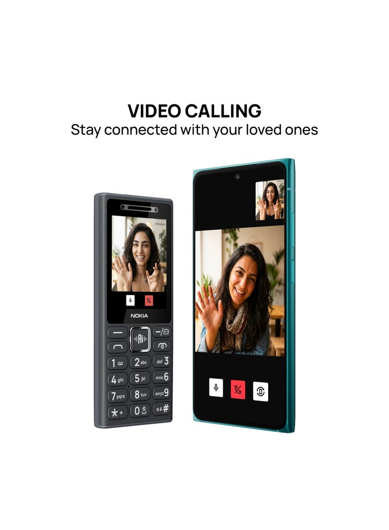 نوكيا 200 ثنائي الشريحة، أسود، 64 ميجابايت من ذاكرة الوصول العشوائي، 128 ميجابايت، 4G - إصدار الشرق الأوسط - Image 4
