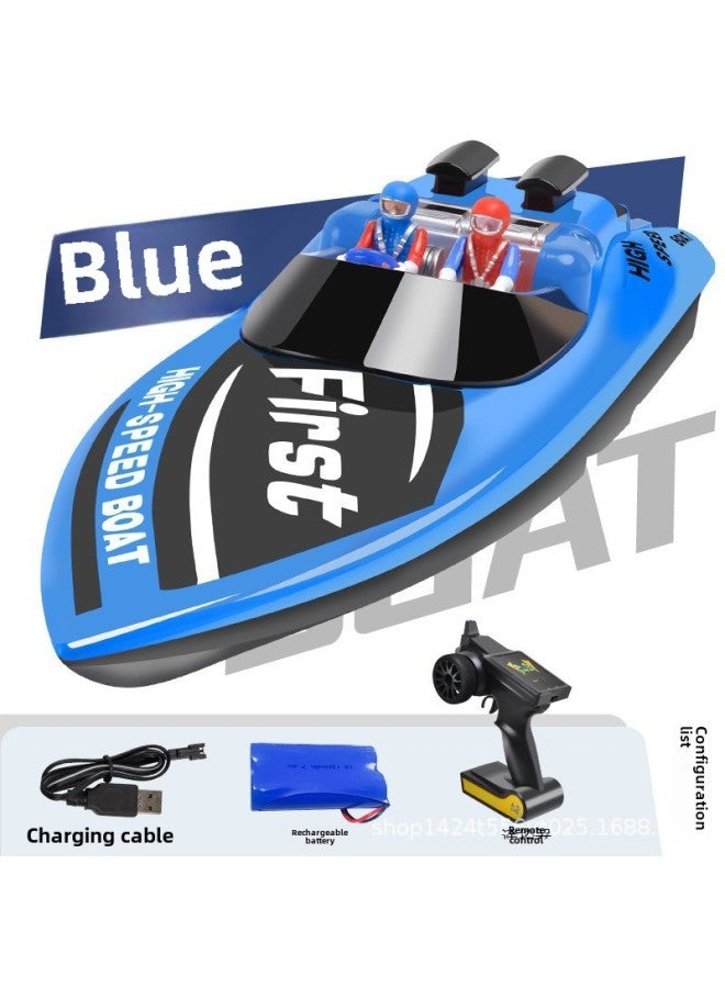 Hot-selling High-speed Remote Control Boat Water Model Waterproof Remote Control Boat Children's Electric Toy Boat-Color:R47 Orange-Specifications:40*14*15  - Image 5