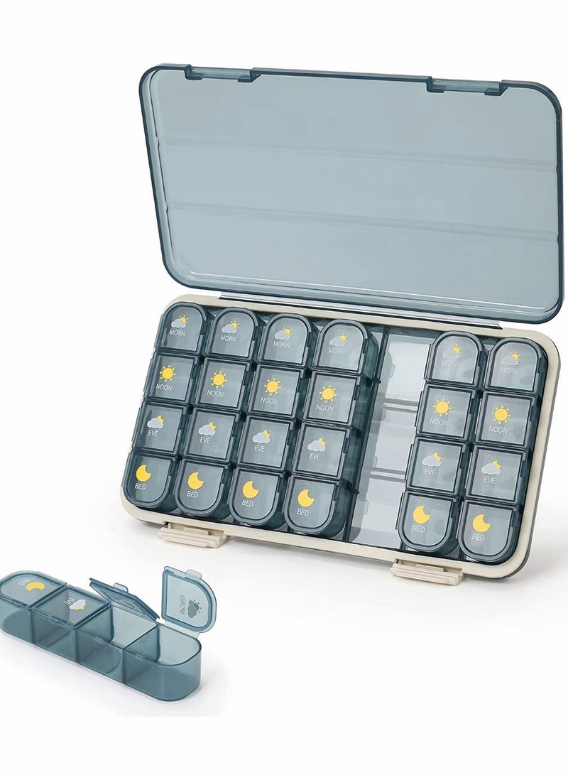 واي آند دي 28 Grids Clear Plastic Organizer Box Storage Container Jewelry for Earrings is Individually Removable Beads fit Art DIY Crafts Fishing Tackles  - Image 1
