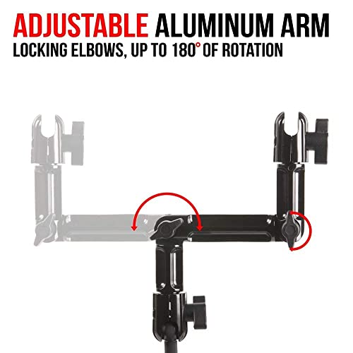 Tackform 7" Aluminum Arm with Dual 20mm Ball & Socket Joints. Expandable Elbow Joint. Thumbscrew for Quick Adjustment Enduro Series - Image 3
