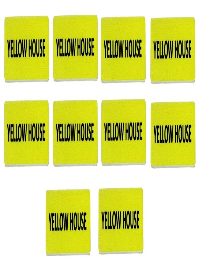 MOREL CLASS YELLOW HOUSE BATCH IN YELLOW ACRYLIC PINBACK NAME BADGE USE FOR SCHOOL, COLLEGE |PACK OF 10| - Image 2