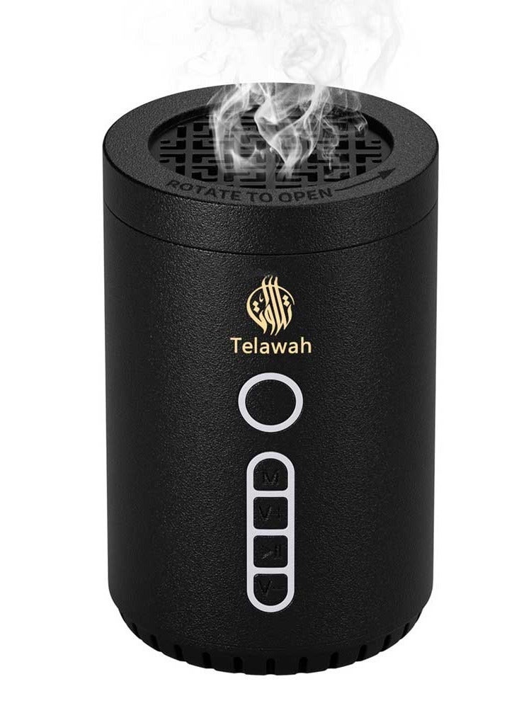 تلواح مبخرة عود كهربائية بخور عربي مع مكبر صوت مسلم للقرآن بالكامل عن بعد والتحكم في التطبيق - Image 3